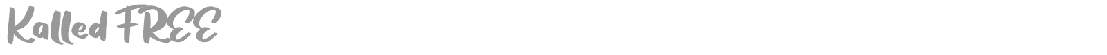 Kalled font preview